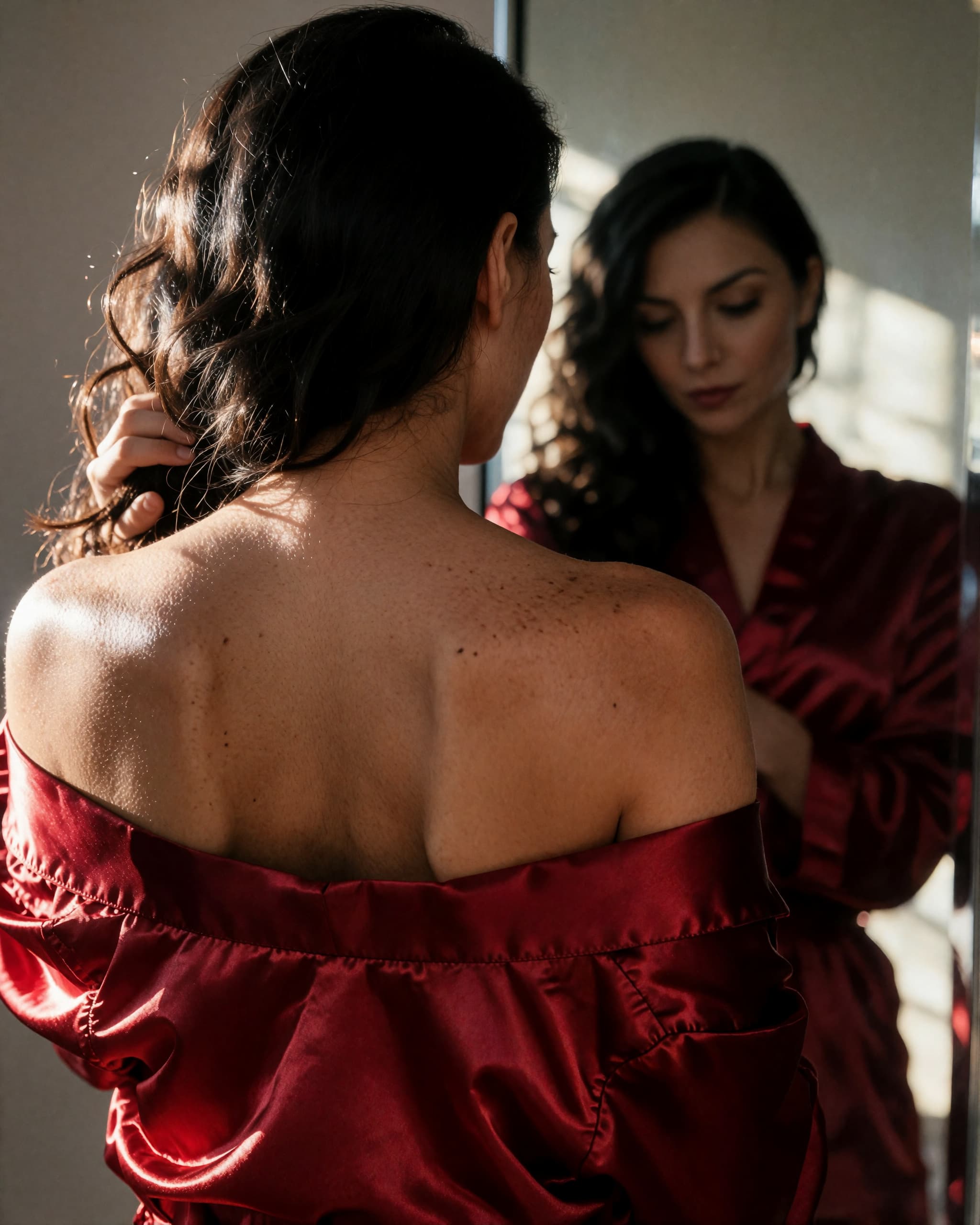 In the Mirror, Robe Slipping